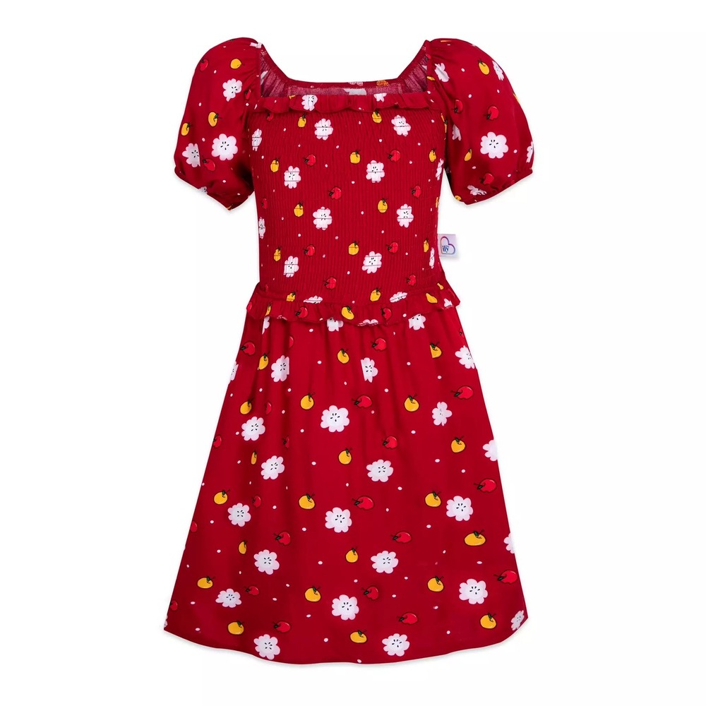 NWT Disney Store ILY 4ever Snow White Woven Dress Red Girls Size 9/10